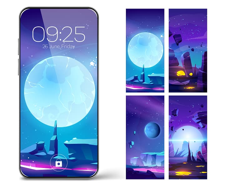 smartphone and screen